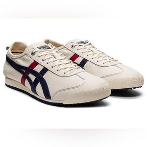 Onitsuka Tiger Mexico 66 SD Cream/Peacoat Leather Sneakers Unisex US 6 | Women 7